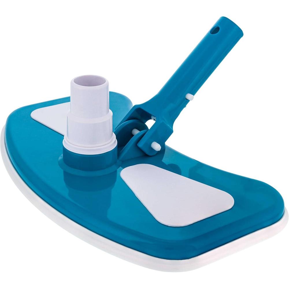 U.S. Pool Supply 11″ Weighted Butterfly Pool Vacuum Head, 1-1/4″ or 1-1/2″ Swivel Hose Connection – Cleans Floor Debris – Safe for Vinyl Lined Pools(12″ without Side Brushes)